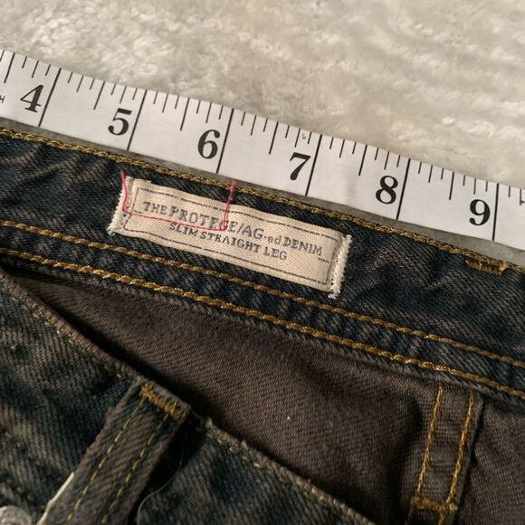 AG Adriano Goldschmied The Protege Slim Straight Dark Jean Size 36x31 Pants - Picture 7 of 8